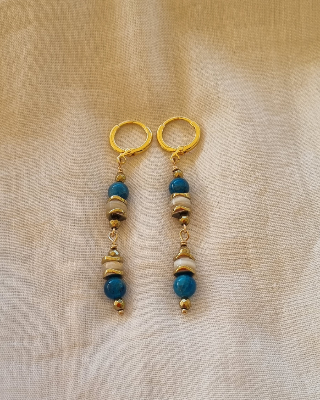 boucles d'oreilles apatite expression de soi création artisanale