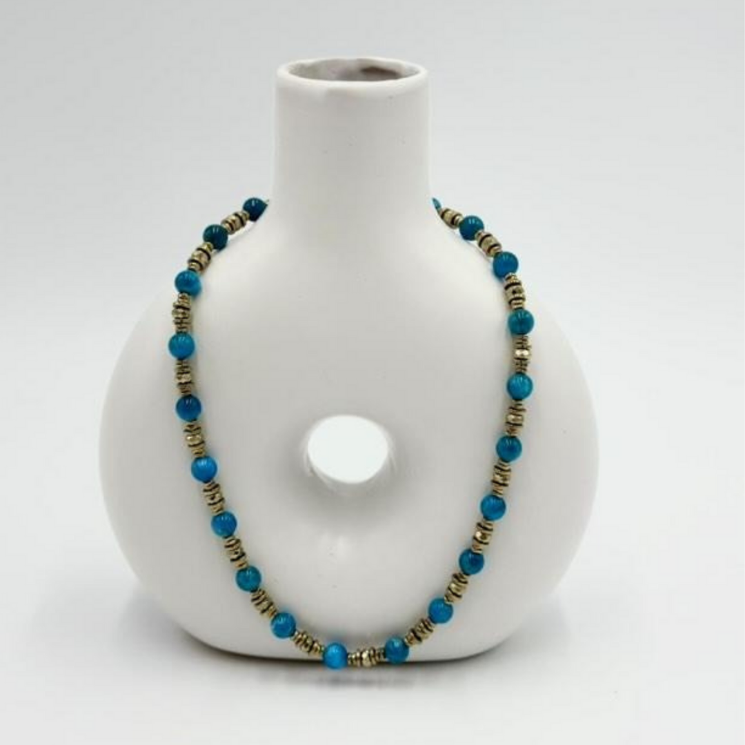 Collier Apatite et Hématite FREYA