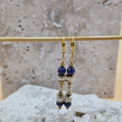 Boucles d'oreilles DOREEN Lapis lazuli