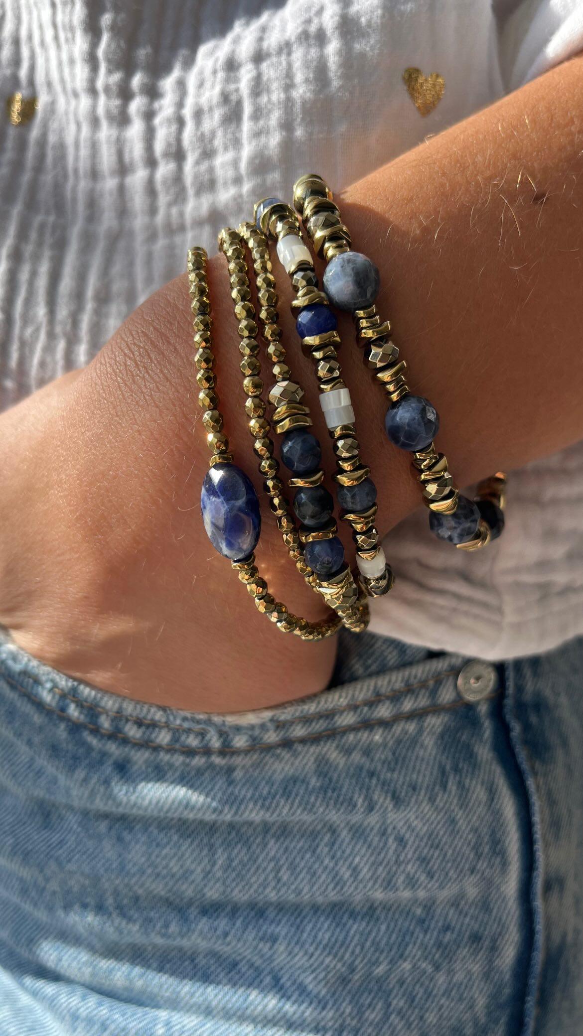 Bracelet double PAMINA Sodalite