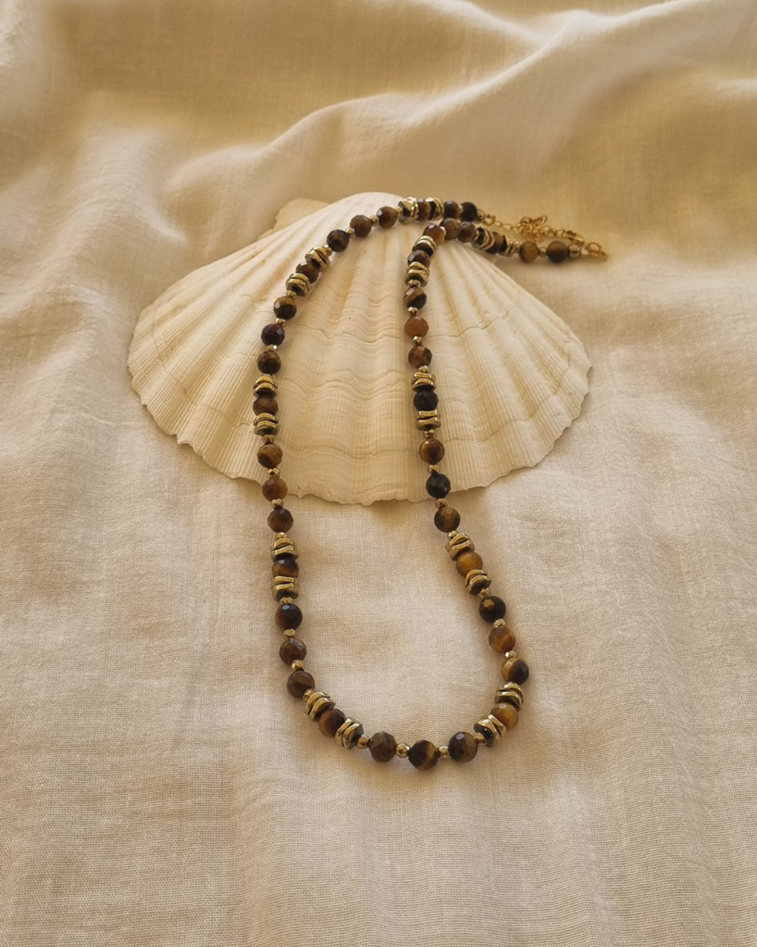 collier cornélius oeil de tigre femme alès pierres naturelles