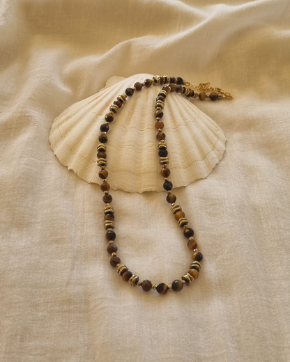 collier cornélius oeil de tigre femme alès pierres naturelles