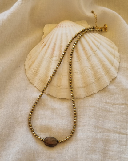 collier labradorite lithothérapie intuition protection clarté d'esprit