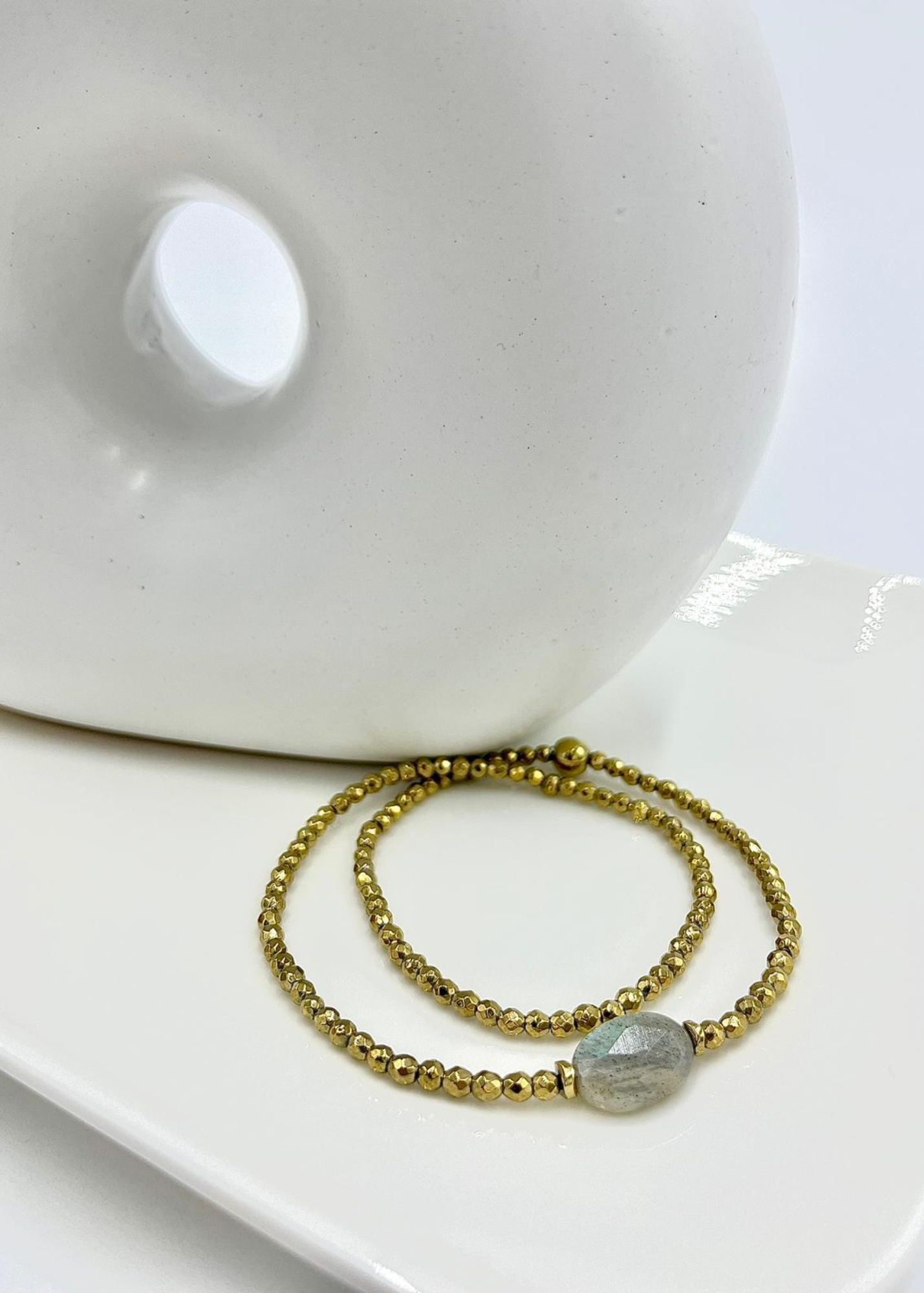 Bracelet double PAMINA Labradorite