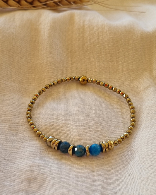 bracelet apatite hématite lithothérapie alès