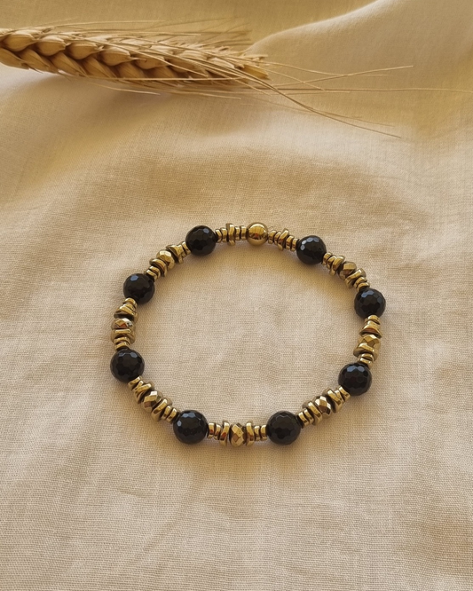 bracelet onyx protection lithothérapie