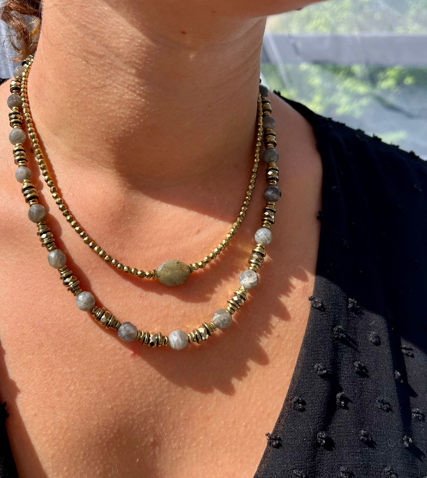collier labradorite protection énergétique bijou féminin