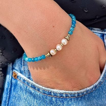 Bracelet Apatite et Hématite Selena 