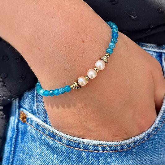 Bracelet Apatite et Hématite Selena 