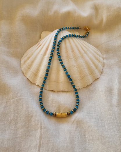 Collier NAÏA Apatite et Hématites dorées