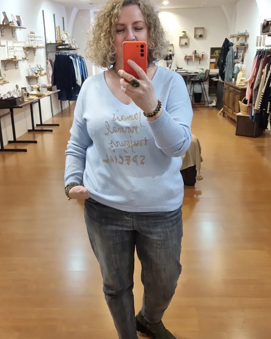 Pull NINON bleu ciel