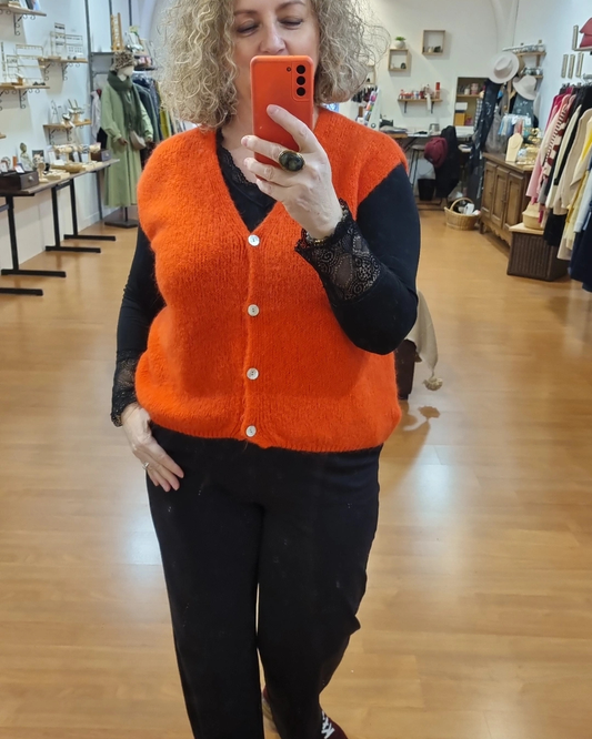 Gilet sans manche NUAGE orange