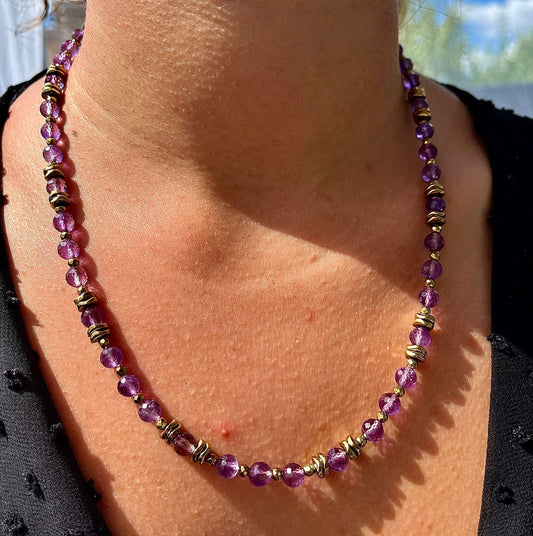 Collier Améthyste et Hématite CORNELIUS 