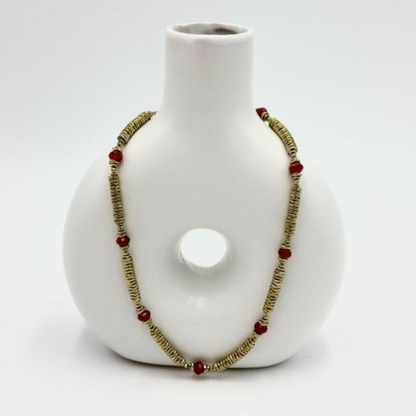 Collier Mélisandre Cornaline et Hématite 