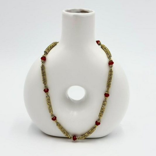 Collier Mélisandre Cornaline et Hématite 