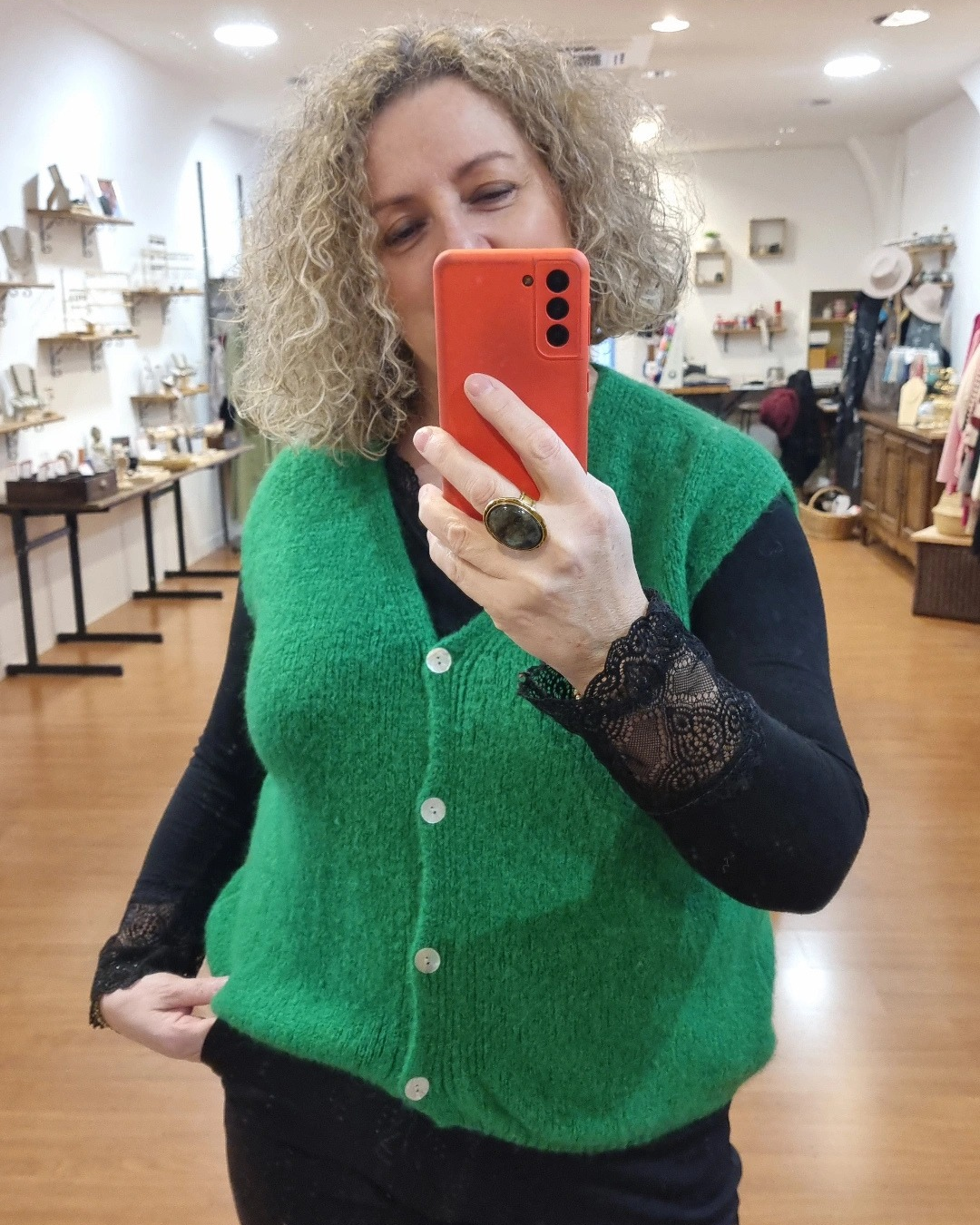 Gilet sans manche NUAGE vert