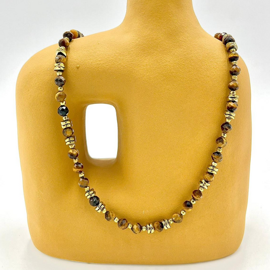 Bracelet Cornélius Oeil de tigre et hématites 