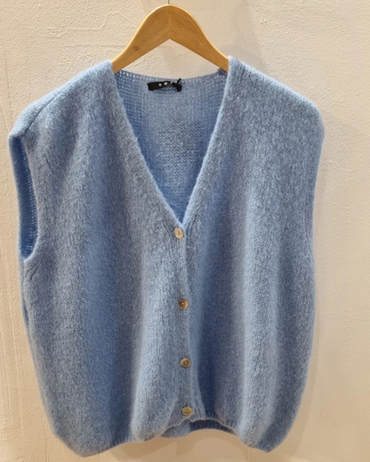 Gilet sans manche NUAGE bleu ciel