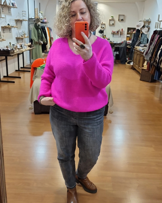 Pull Eclat de vitalité fushia
