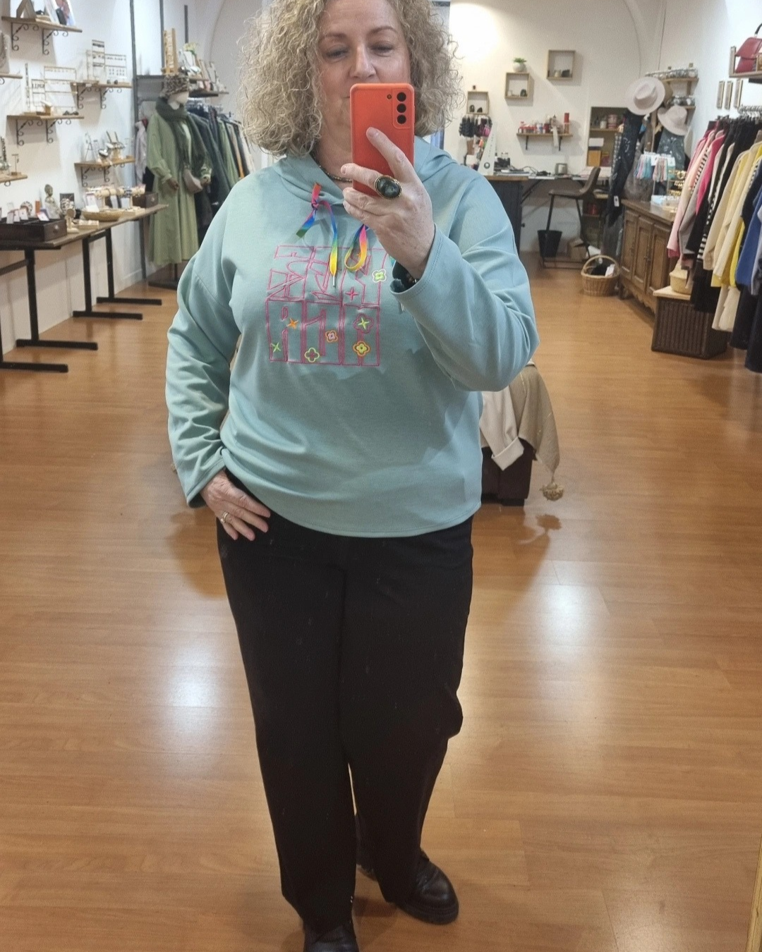 Sweat SACHA vert d'eau