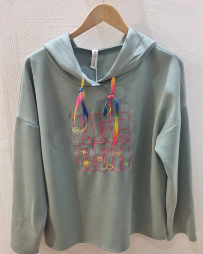 Sweat SACHA vert d'eau