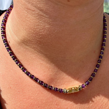 Collier Améthyste et Hématite NAÏA 