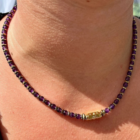 Collier Améthyste et Hématite NAÏA 